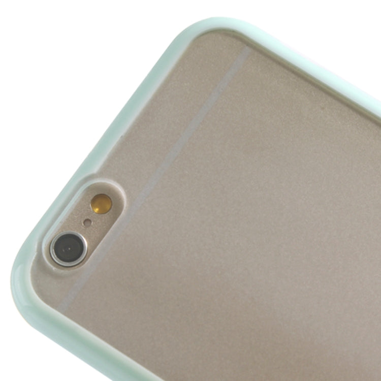 TPU Bumper Frame + Matte Clear Plastic Back Case for iPhone 6 & 6S