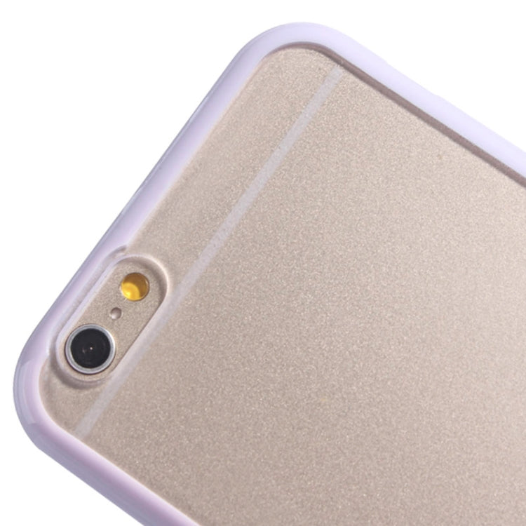 TPU Bumper Frame + Matte Clear Plastic Back Case for iPhone 6 & 6S