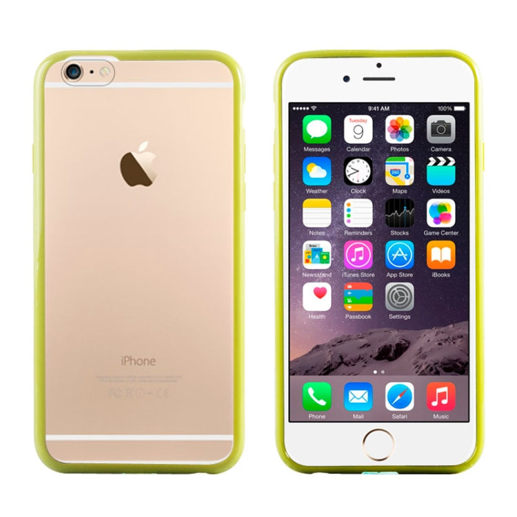 TPU Bumper Frame + Matte Clear Plastic Back Case for iPhone 6 & 6S