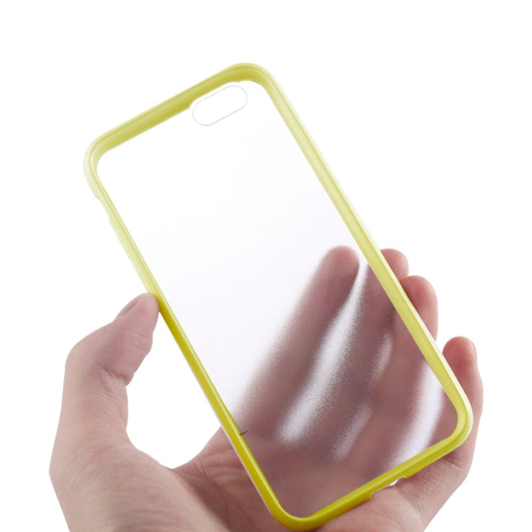 TPU Bumper Frame + Matte Clear Plastic Back Case for iPhone 6 & 6S