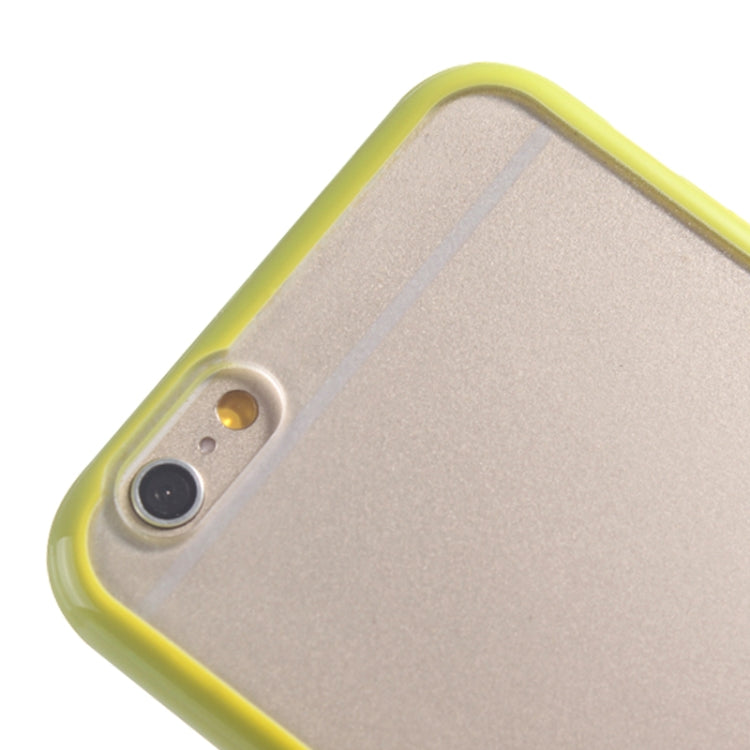 TPU Bumper Frame + Matte Clear Plastic Back Case for iPhone 6 & 6S