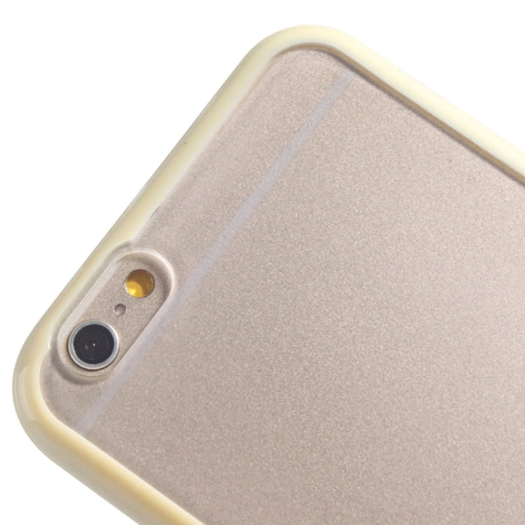 TPU Bumper Frame + Matte Clear Plastic Back Case for iPhone 6 & 6S