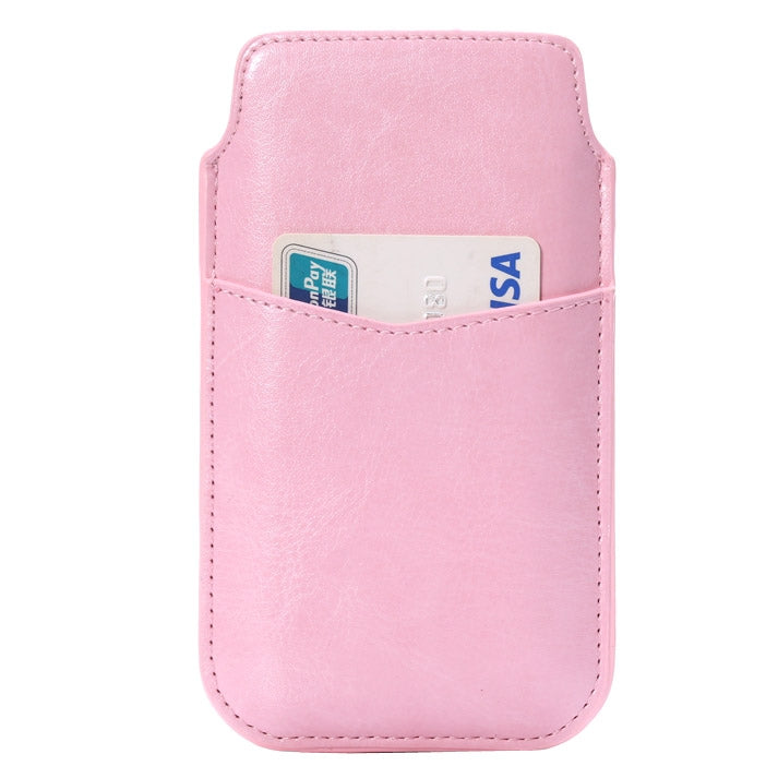 Crazy Horse Texture Leather Case Pocket Pouch Sleeve Bag with Pull Up Tab & Card Slot for iPhone 6, Galaxy S4 / i9500