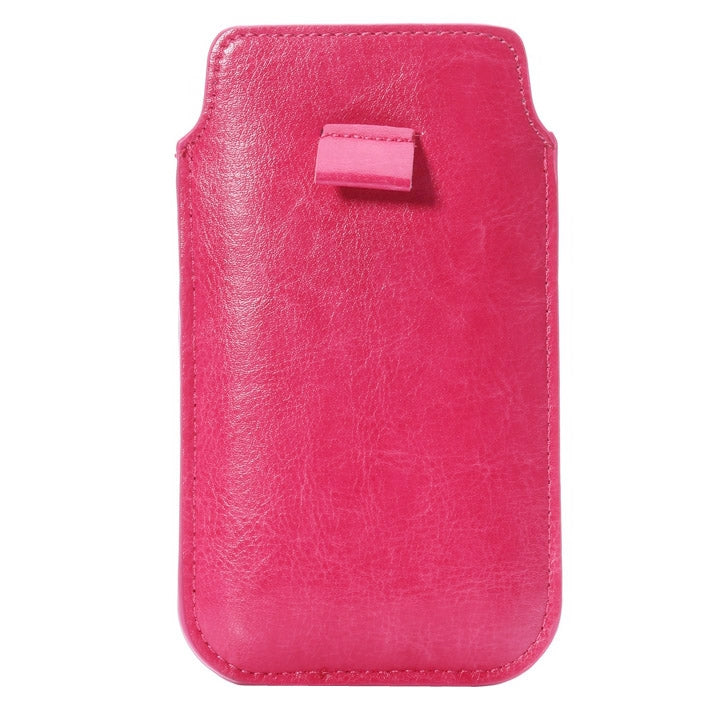Crazy Horse Texture Leather Case Pocket Pouch Sleeve Bag with Pull Up Tab & Card Slot for iPhone 6, Galaxy S4 / i9500