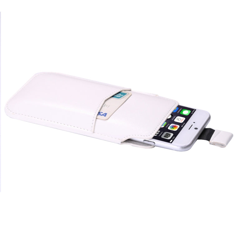 Crazy Horse Texture Leather Case Pocket Pouch Sleeve Bag with Pull Up Tab & Card Slot for iPhone 6, Galaxy S4 / i9500