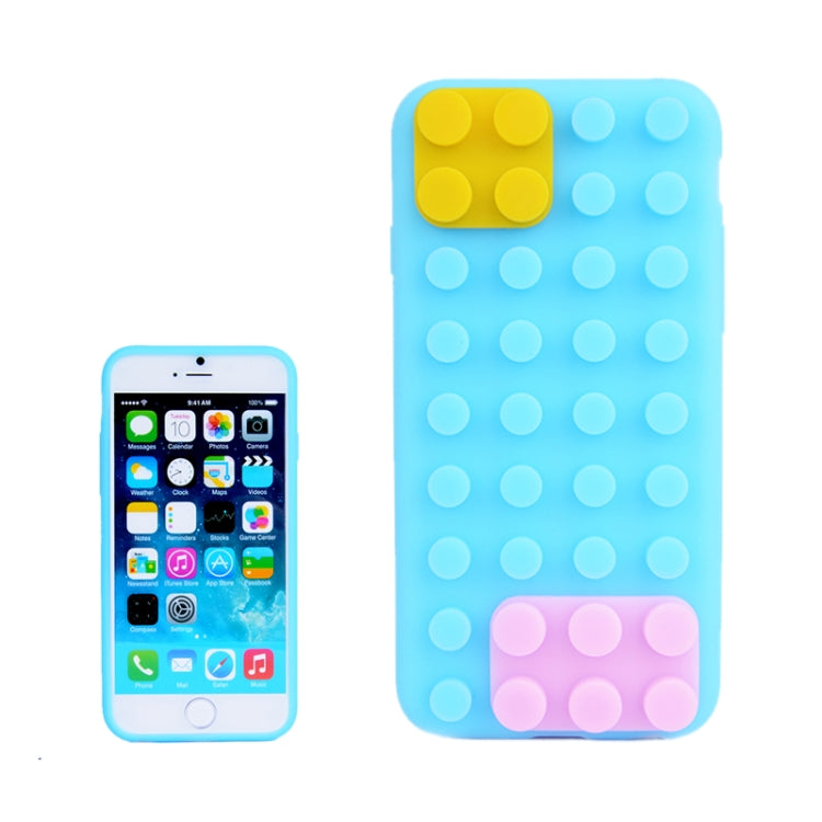 Building Block Texture Silicone case for iPhone 6