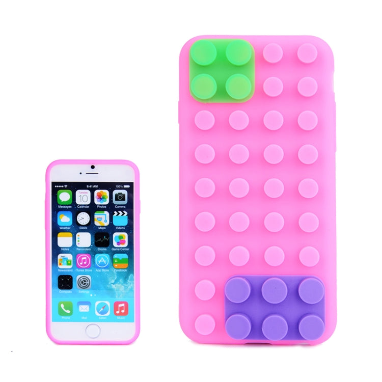 Building Block Texture Silicone case for iPhone 6