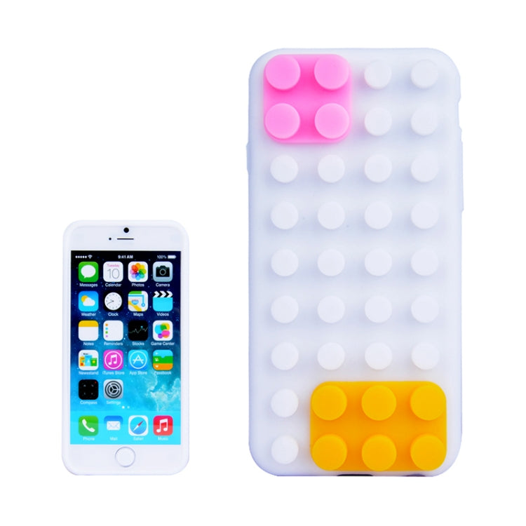 Building Block Texture Silicone case for iPhone 6