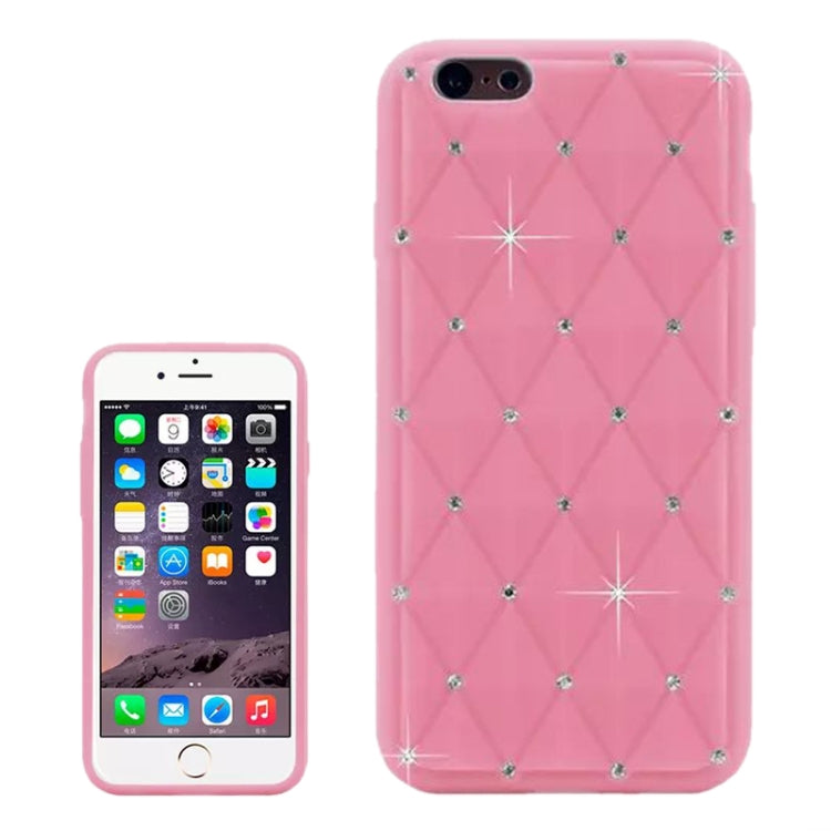 Luxury Bling Diamond Encrusted Silicone Case for iPhone 6