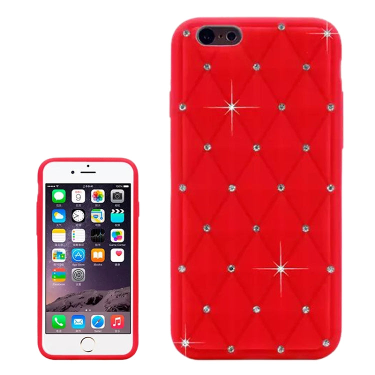 Luxury Bling Diamond Encrusted Silicone Case for iPhone 6