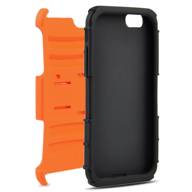 2 in 1 Split Sliding Silicone+Plastic Case with Holder for iPhone 6 & 6S