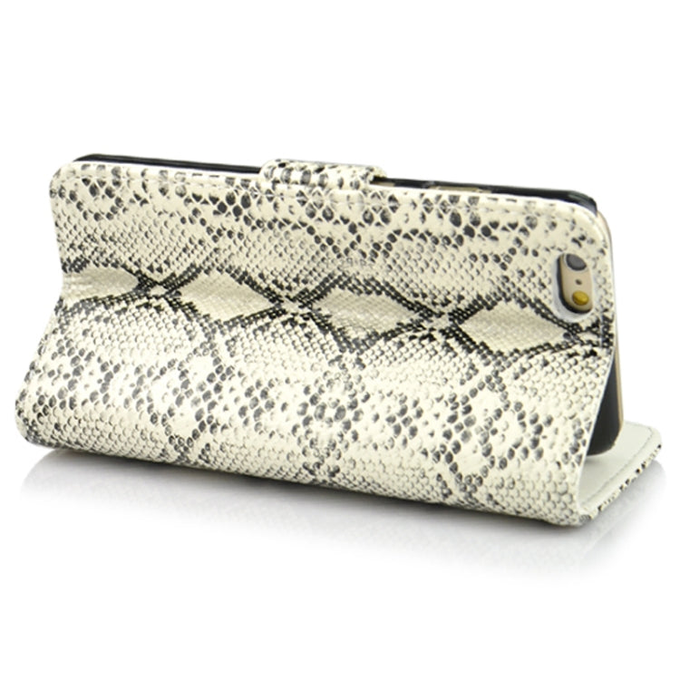 Snakeskin Texture Horizontal Flip PU Leather Case with Card Slot&Holder for iPhone 6 & 6S
