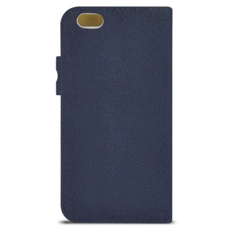 Scrub Feel Horizontal Flip Magnetic Button Leather Case with Card Slot&Holder for iPhone 6 & 6S