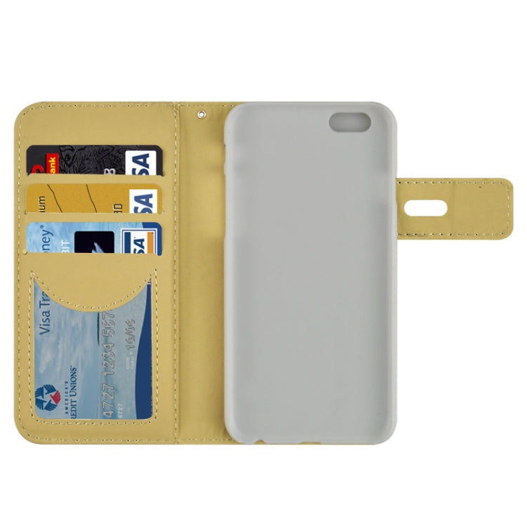 Scrub Feel Horizontal Flip Magnetic Button Leather Case with Card Slot&Holder for iPhone 6 & 6S