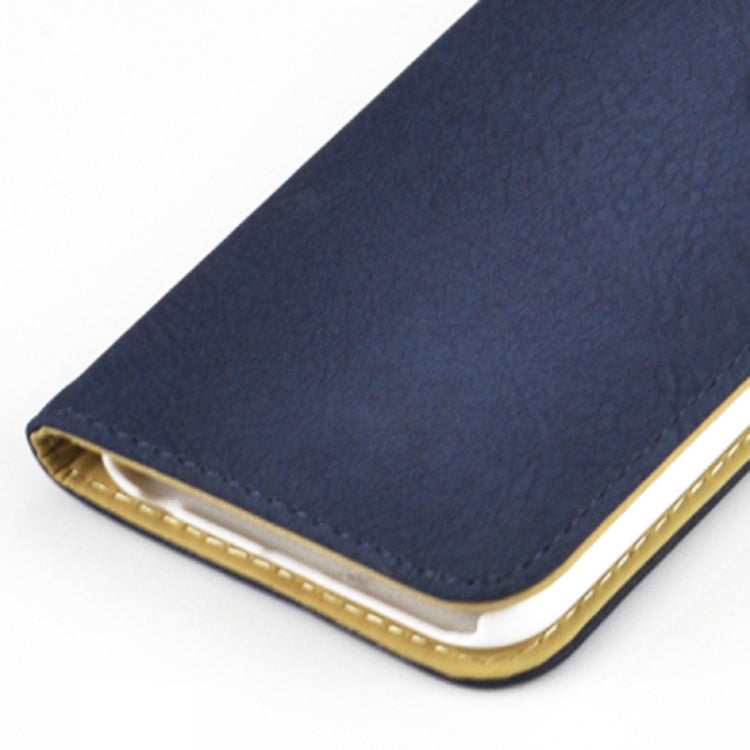 Scrub Feel Horizontal Flip Magnetic Button Leather Case with Card Slot&Holder for iPhone 6 & 6S