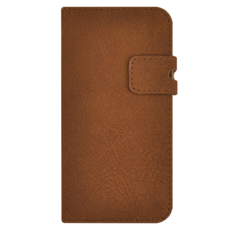 Scrub Feel Horizontal Flip Magnetic Button Leather Case with Card Slot&Holder for iPhone 6 & 6S