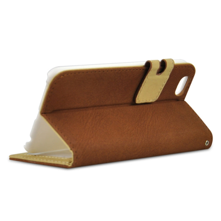 Scrub Feel Horizontal Flip Magnetic Button Leather Case with Card Slot&Holder for iPhone 6 & 6S