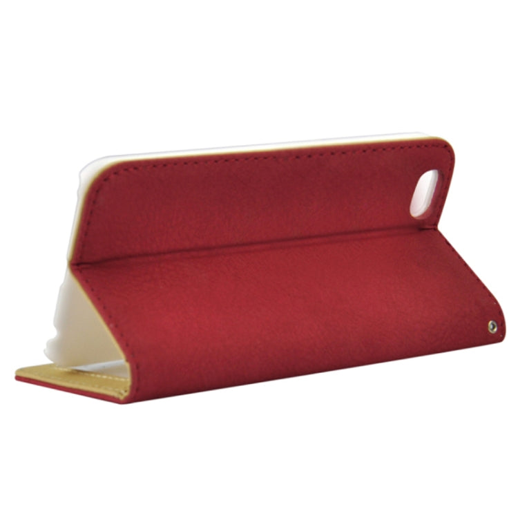 Scrub Feel Horizontal Flip PU Leather Case with Rubber Bands&Card Solts&Holder for iPhone 6 & 6S