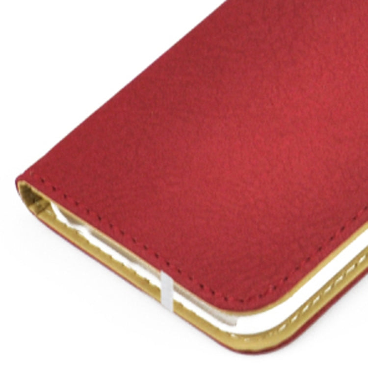 Scrub Feel Horizontal Flip PU Leather Case with Rubber Bands&Card Solts&Holder for iPhone 6 & 6S
