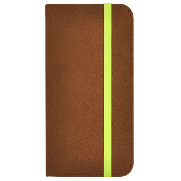 Scrub Feel Horizontal Flip PU Leather Case with Rubber Bands&Card Solts&Holder for iPhone 6 & 6S