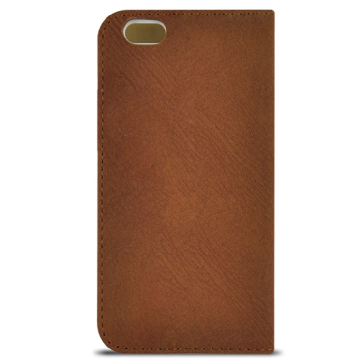 Scrub Feel Horizontal Flip PU Leather Case with Rubber Bands&Card Solts&Holder for iPhone 6 & 6S