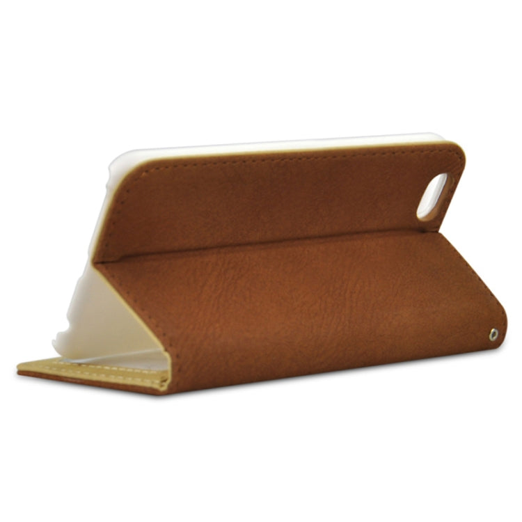 Scrub Feel Horizontal Flip PU Leather Case with Rubber Bands&Card Solts&Holder for iPhone 6 & 6S