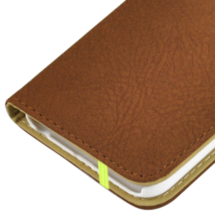 Scrub Feel Horizontal Flip PU Leather Case with Rubber Bands&Card Solts&Holder for iPhone 6 & 6S