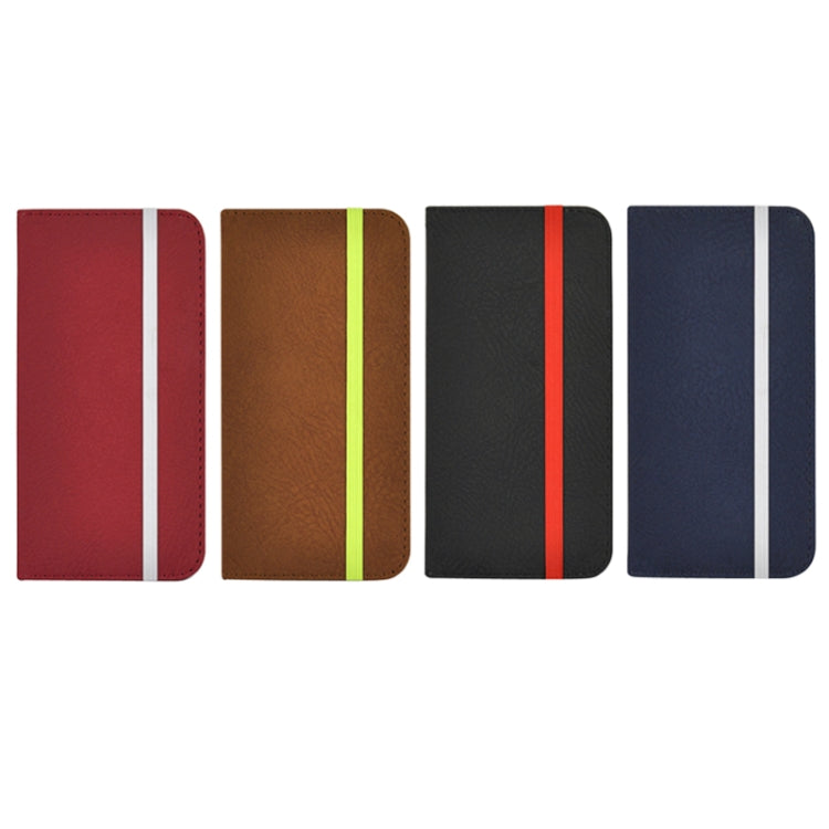 Scrub Feel Horizontal Flip PU Leather Case with Rubber Bands&Card Solts&Holder for iPhone 6 & 6S