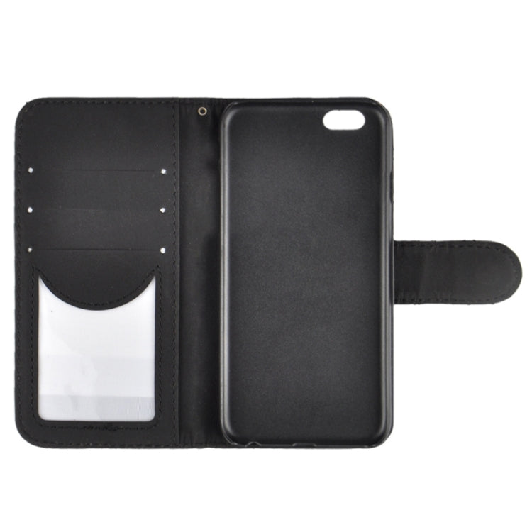 Plaid Stitching Line Horizontal Flip PU Leather Case with Card Slots & Holder for iPhone 6