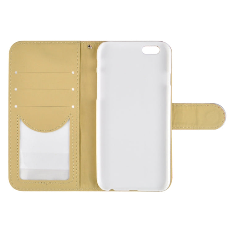 Plaid Stitching Line Horizontal Flip PU Leather Case with Card Slots & Holder for iPhone 6