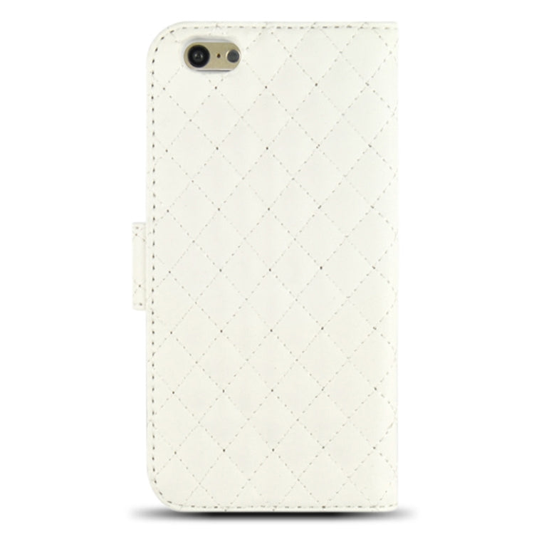 Plaid Stitching Line Horizontal Flip PU Leather Case with Card Slots & Holder for iPhone 6