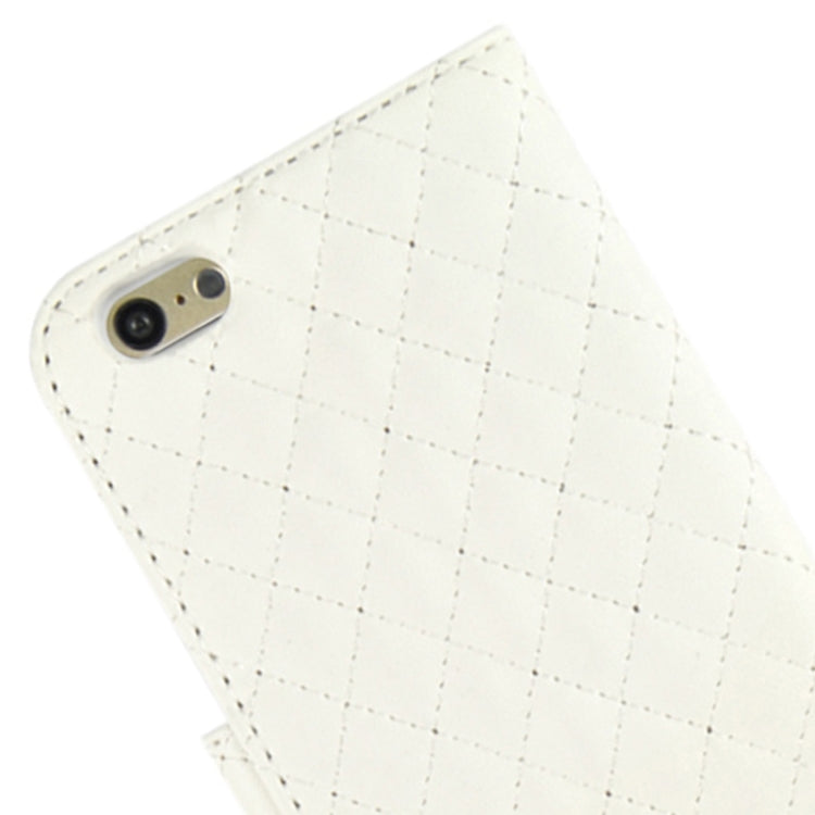 Plaid Stitching Line Horizontal Flip PU Leather Case with Card Slots & Holder for iPhone 6
