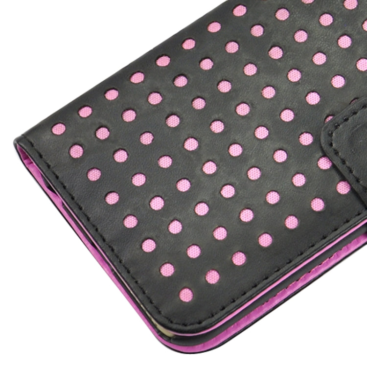 Ultra-thin Hollow Out Dot Horizontal Flip Leather Case with Card Slots&Holder for iPhone 6 & 6S