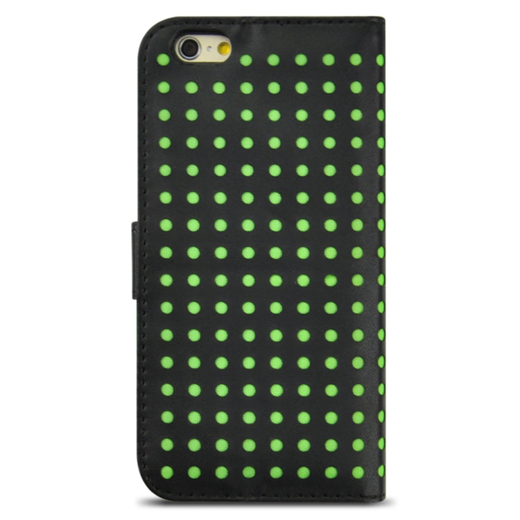 Ultra-thin Hollow Out Dot Horizontal Flip Leather Case with Card Slots&Holder for iPhone 6 & 6S