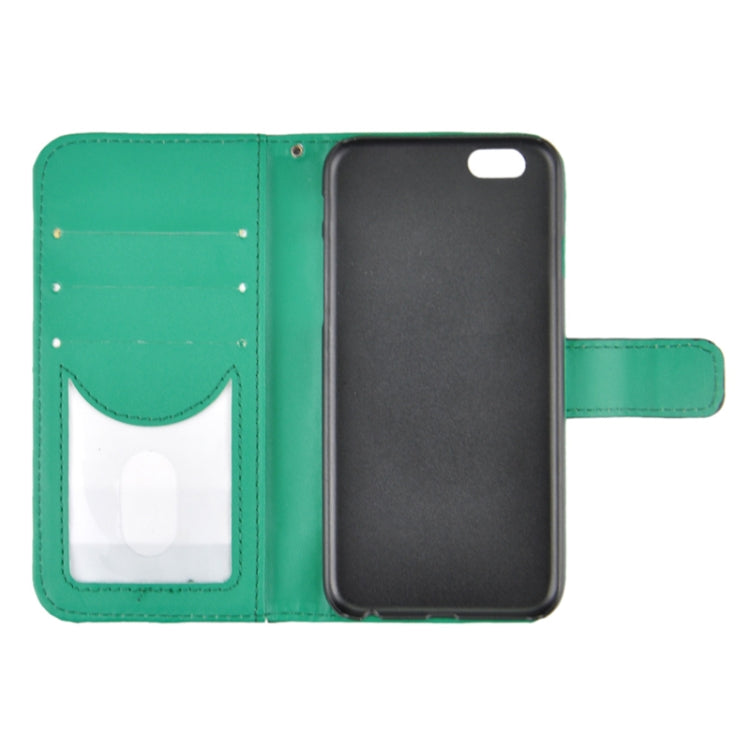 Ultra-thin Hollow Out Dot Horizontal Flip Leather Case with Card Slots&Holder for iPhone 6 & 6S
