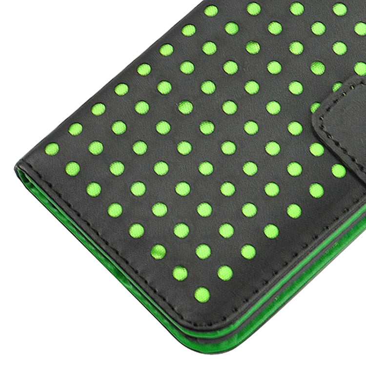 Ultra-thin Hollow Out Dot Horizontal Flip Leather Case with Card Slots&Holder for iPhone 6 & 6S