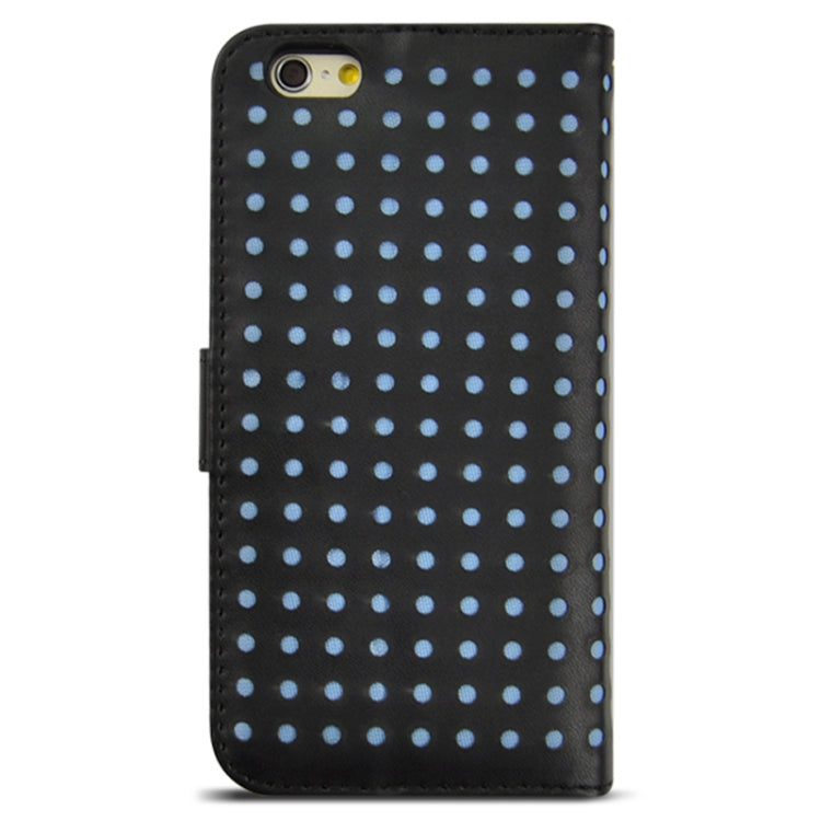 Ultra-thin Hollow Out Dot Horizontal Flip Leather Case with Card Slots&Holder for iPhone 6 & 6S