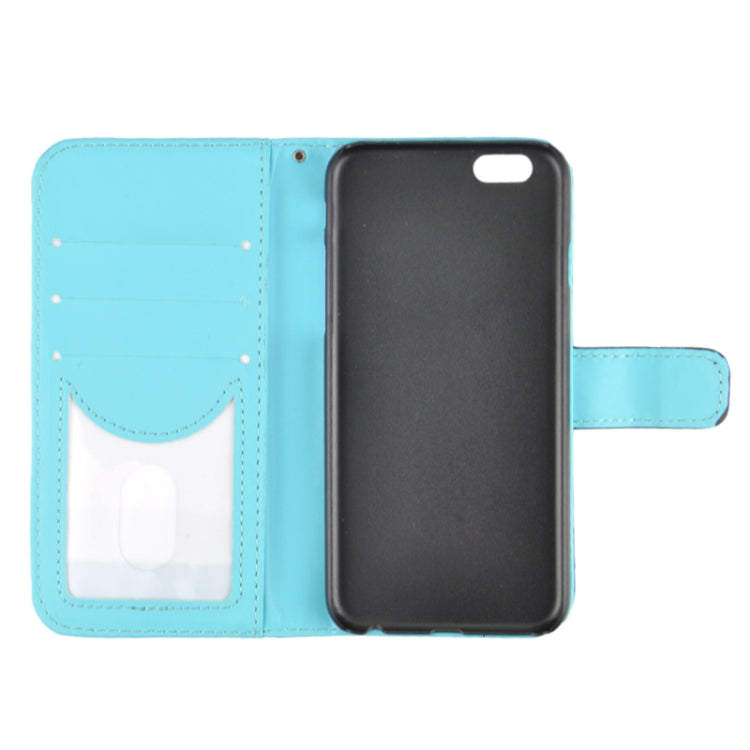 Ultra-thin Hollow Out Dot Horizontal Flip Leather Case with Card Slots&Holder for iPhone 6 & 6S