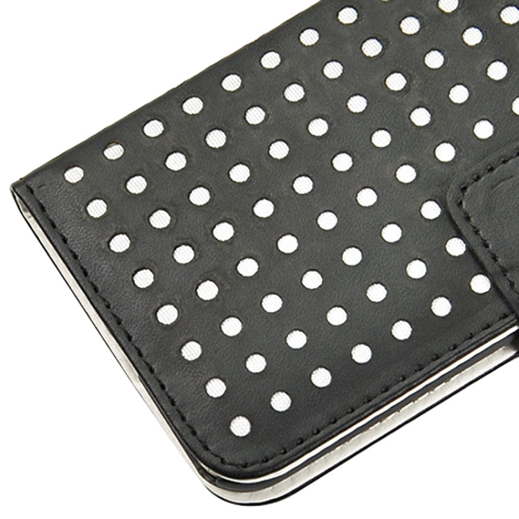 Ultra-thin Hollow Out Dot Horizontal Flip Leather Case with Card Slots&Holder for iPhone 6 & 6S
