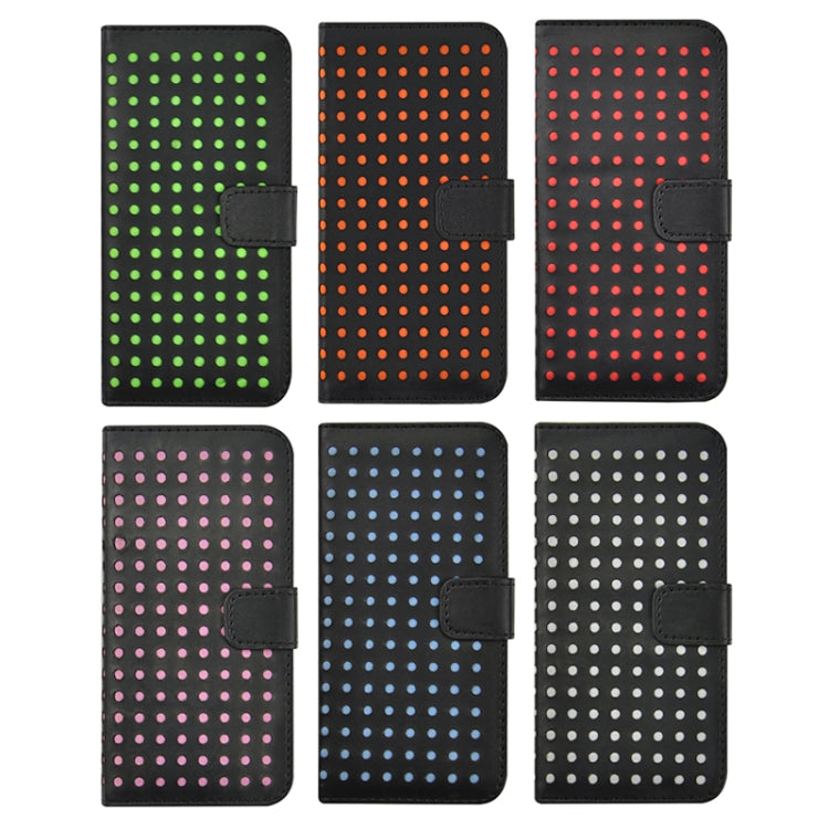 Ultra-thin Hollow Out Dot Horizontal Flip Leather Case with Card Slots&Holder for iPhone 6 & 6S