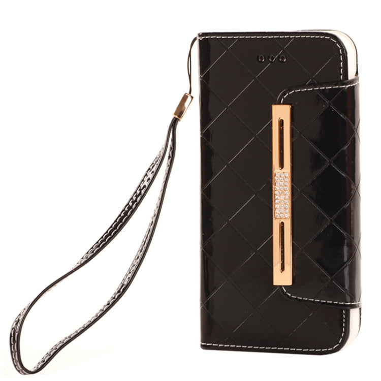 Wallet Style Diamond Encrusted Leather Case with Lanyard & Card Slots & Money Pocket for iPhone 6