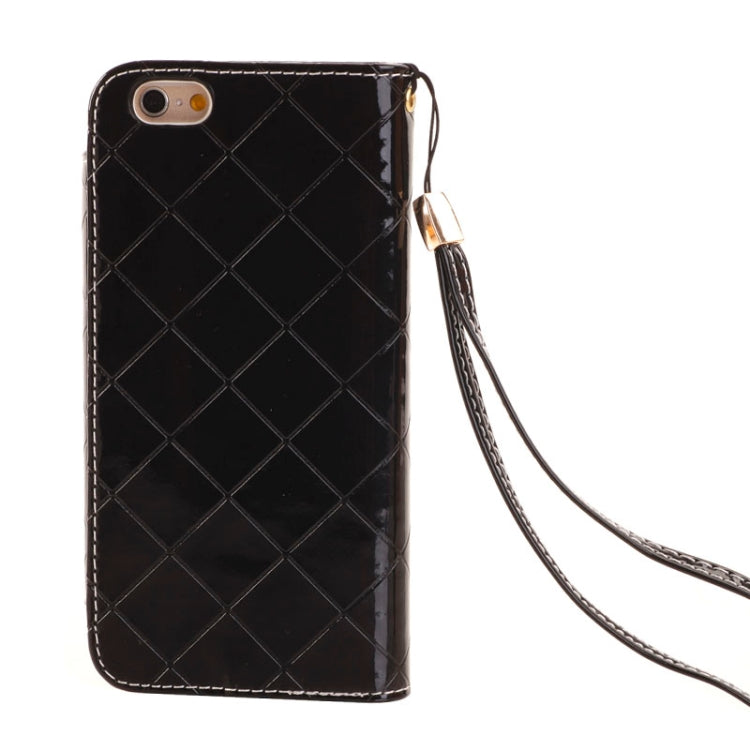 Wallet Style Diamond Encrusted Leather Case with Lanyard & Card Slots & Money Pocket for iPhone 6