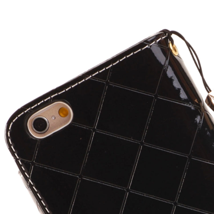 Wallet Style Diamond Encrusted Leather Case with Lanyard & Card Slots & Money Pocket for iPhone 6