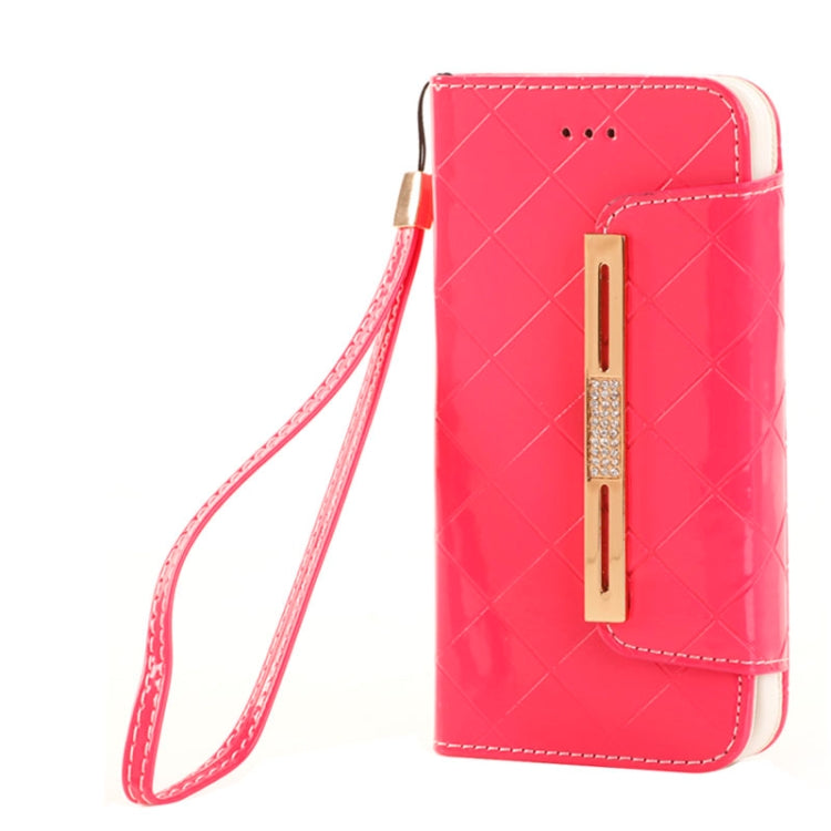 Wallet Style Diamond Encrusted Leather Case with Lanyard & Card Slots & Money Pocket for iPhone 6