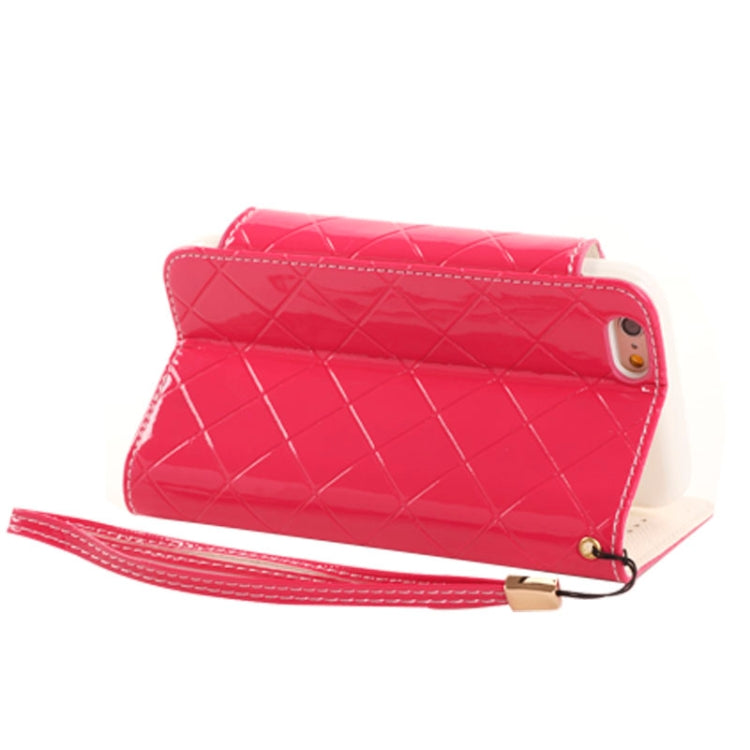 Wallet Style Diamond Encrusted Leather Case with Lanyard & Card Slots & Money Pocket for iPhone 6