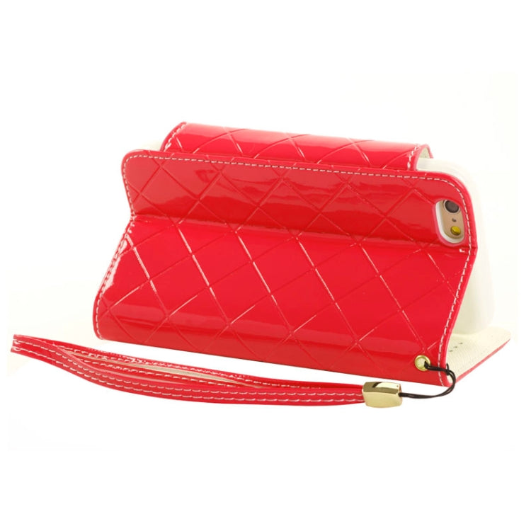Wallet Style Diamond Encrusted Leather Case with Lanyard & Card Slots & Money Pocket for iPhone 6