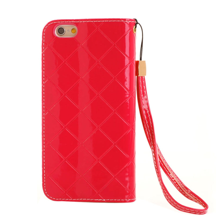 Wallet Style Diamond Encrusted Leather Case with Lanyard & Card Slots & Money Pocket for iPhone 6