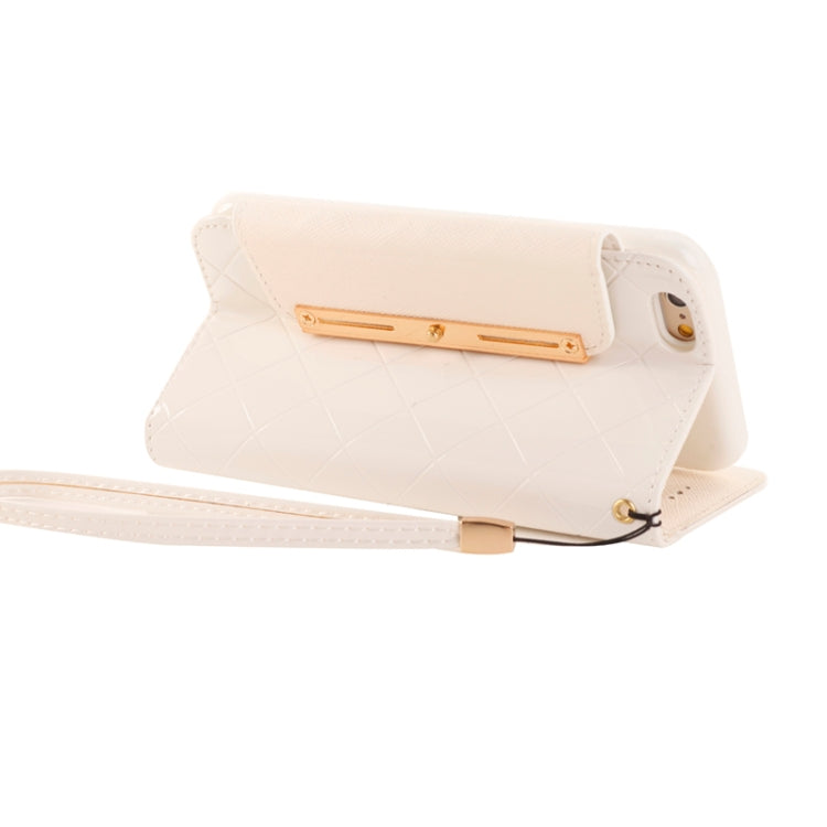 Wallet Style Diamond Encrusted Leather Case with Lanyard & Card Slots & Money Pocket for iPhone 6