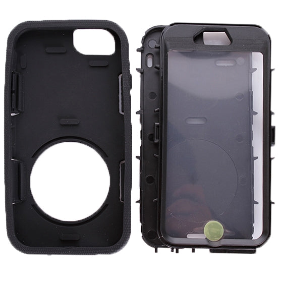 Shockproof Touch Screen + Silicone + Hard Plastic Combination Case with Ring Holder for iPhone 6