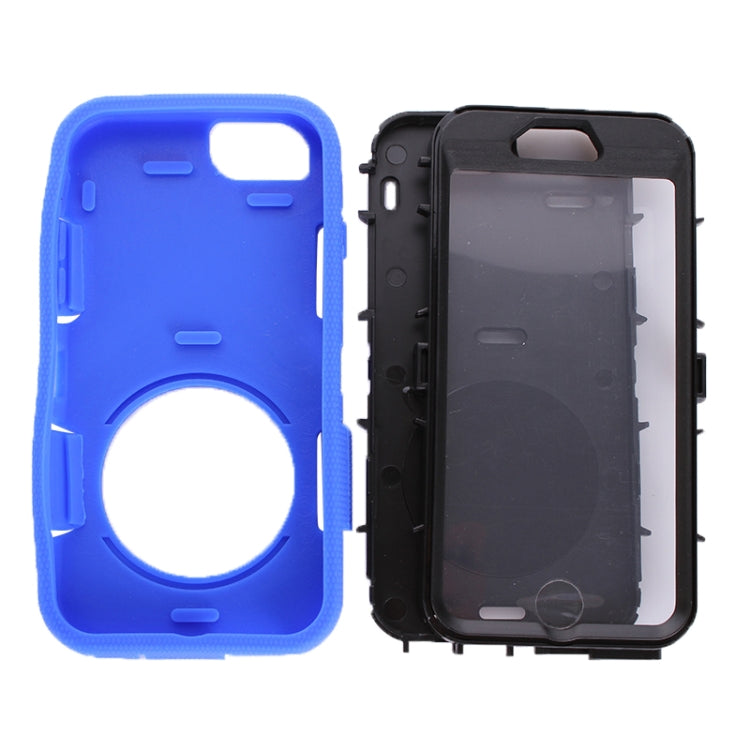 Shockproof Touch Screen + Silicone + Hard Plastic Combination Case with Ring Holder for iPhone 6